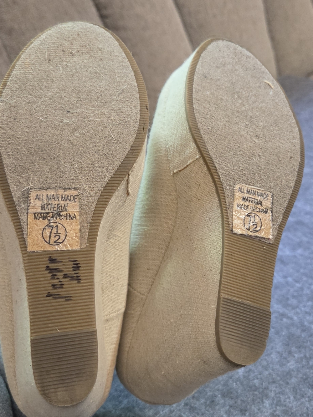 Soda Cream T-Strap Platform Wedge Heels - Picture 10 of 10